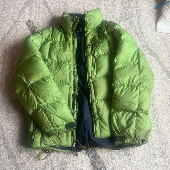 POLO SPORT Ralph Lauren Vintage Puffer Zipper Jacket Green Mens Medium - Picture 1 of 10